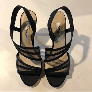 Nina New York Formal Mesh Heels - Black - Size 7